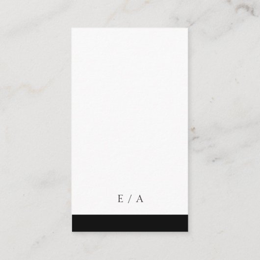 Minimale legante website Modern QR Code Wedding Informatiekaartje (Achterkant)