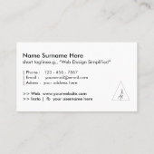 Minimale legantie visitekaartje (Achterkant)