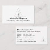 Minimale legantie visitekaartje (Voorkant / Achterkant)