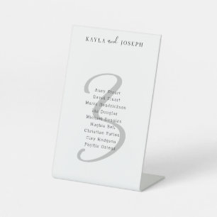 Minimale legantietabel nummer 3 reclamebord met voetstuk