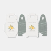 Minimale Lemon Botanical Boho Love Bedankt Wedding Bedankdoosjes (Uitgevouwen)