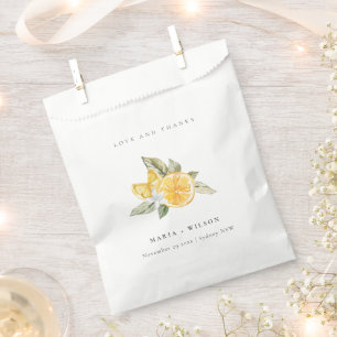 Minimale Lemon Botanical Boho Love Bedankt Wedding Bedankzakje