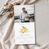 Minimale Lemon Fauna Foto Vrijgezellenfeest Uitnod Bedankkaart