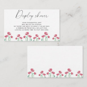 Minimale lenteschermdouche informatiekaartje