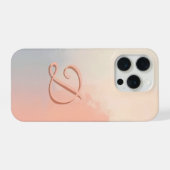 Minimale Letter D Hoesje – Esthetisch Monogram D iPhone Hoesje (Achterkant horizontaal)