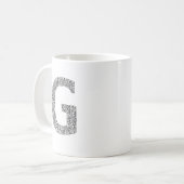 Minimale Letter G Koffiemok  (Voorkant links)
