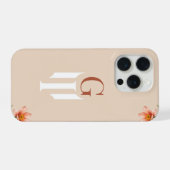 Minimale Letter G Monogram Foudraal iPhone Hoesje (Achterkant horizontaal)
