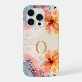 Minimale Letter O Hoesje – Kalmerend Abstract Ontw iPhone 15 Pro Case