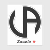 Minimale Letter VA Classic Sticker (Vel)