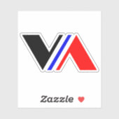 Minimale Letter VA Klassiek Sticker (Vel)