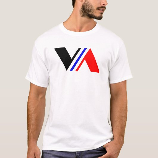 Minimale Letter VA Klassiek T-shirt (Voorkant)