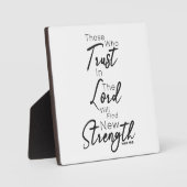 Minimale lettertypefunctie Bijbel Verse Isaiah 40: Fotoplaat (Voorkant)