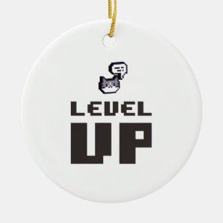 Minimale Level Up Gamer Keramisch Ornament