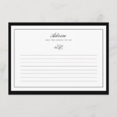 Minimale leverbandbruidskaart informatiekaartje (Voorkant)