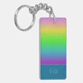 Minimale LHBTQ Gay Pride maand Sleutelhanger (Voorkant Links)
