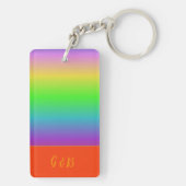 Minimale LHBTQ Gay Pride maand Sleutelhanger (achterkant)