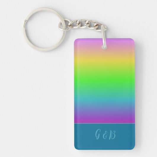 Minimale LHBTQ Gay Pride maand Sleutelhanger (Voorkant)