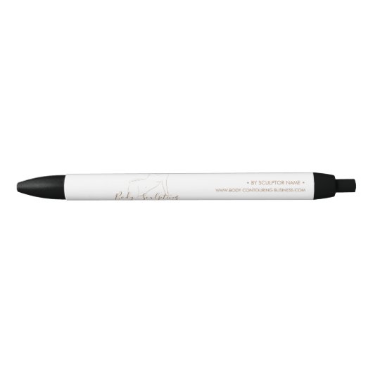 Minimale lichaamsmodellering contouring spa esthet zwarte inkt pen (Voorkant)