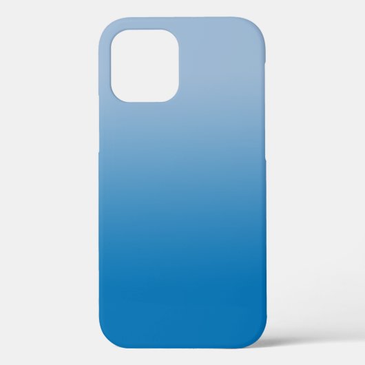 Minimale lichtblauw tot donkerblauw verloop Case-Mate iPhone case (Achterkant)