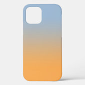 Minimale lichtblauw tot Oranje verloop Case-Mate iPhone Case (Achterkant)
