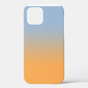 Minimale lichtblauw tot Oranje verloop iPhone 12 Hoesje