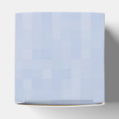 Minimale lichtblauwe abstracte patroonelegant bedankdoosjes (Bovenkant)