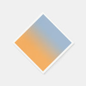 Minimale lichtblauwe Oranje gradiënt Servet (Hoek)