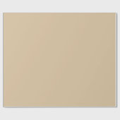 Minimale lichtbruine kraftroodvaste vaste stof cadeaupapier (Vlak)