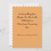 Minimale lichtbruine Thanksgiving Kaart (Achterkant)