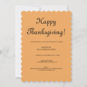 Minimale lichtbruine Thanksgiving Kaart (Voorkant)