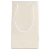 Minimale lichte crème, vaste elegant klein cadeauzakje (Voorkant)