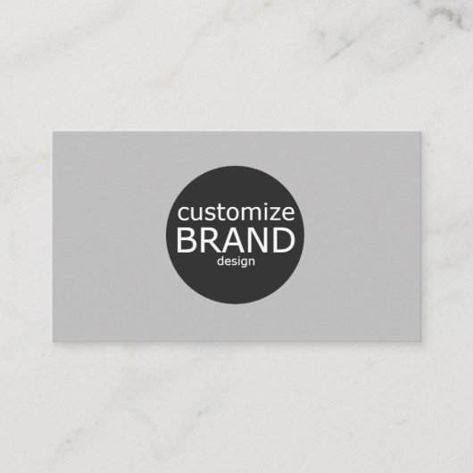 Minimale lichte grijze professionele Logo Visitekaartje (Voorkant)