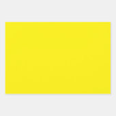 Minimale, lichtgele, moderne, compacte vormgeving inpakpapier vel (Voorkant 3)