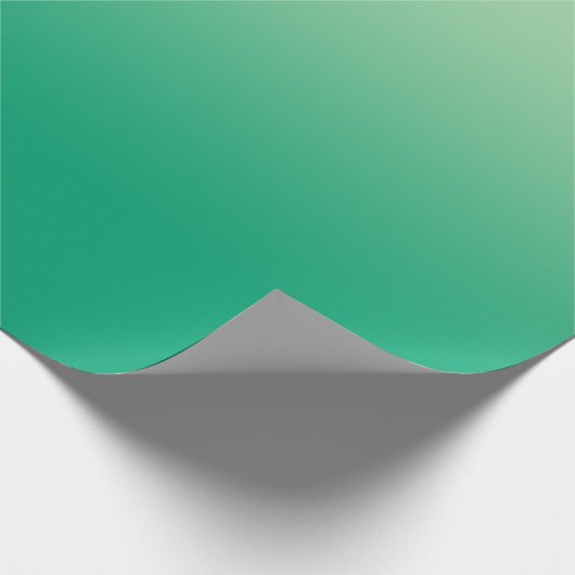 Minimale lichtgroene tot donkergroene gradiënt cadeaupapier (Hoek)