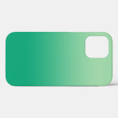 Minimale lichtgroene tot donkergroene gradiënt Case-Mate iPhone case (Achterkant (horizontaal))