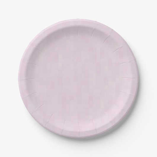 Minimale lichtroze moderne patroonpartij papieren bordje (Voorkant)