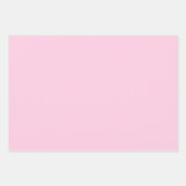 Minimale lichtroze vaste elegant inpakpapier vel (Voorkant 2)