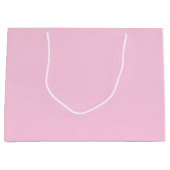 Minimale lichtroze vaste elegante kleurstof groot cadeauzakje (Voorkant)