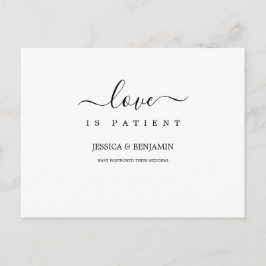 Minimale liefde is patiënt uitgesteld briefkaart