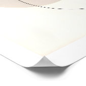 Minimale lijn- en vormabstracte moderne neutrale k poster (Hoek)