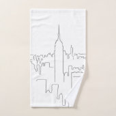 Minimale lijn New York City Bad Handdoek (Handdoek)