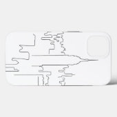 Minimale lijn New York City Case-Mate iPhone Case (Achterkant (horizontaal))