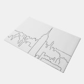 Minimale lijn New York City Deurmat (Schuin)