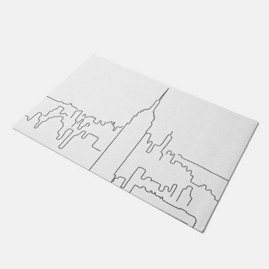 Minimale lijn New York City Deurmat (Schuin)