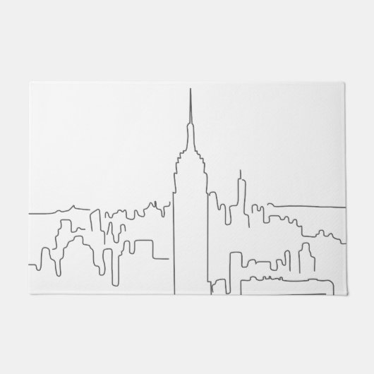 Minimale lijn New York City Deurmat (Voorkant)