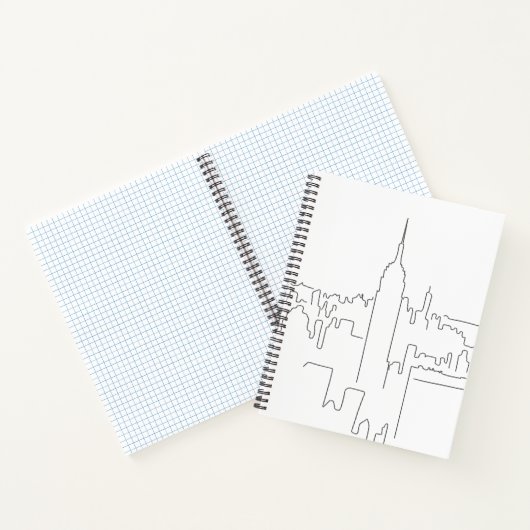 Minimale lijn New York City Notitieboek (Binnen)