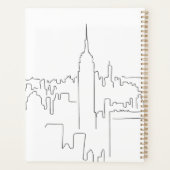 Minimale lijn New York City Planner (Achterkant)
