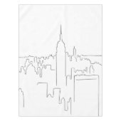 Minimale lijn New York City Tafelkleed (Voorkant)