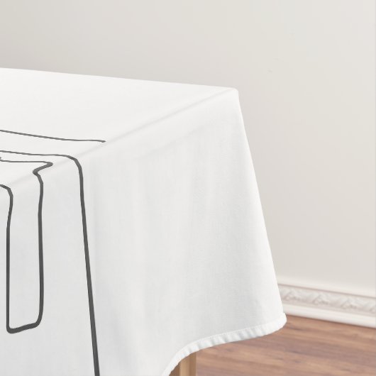 Minimale lijn New York City Tafelkleed (Voorbeeld)