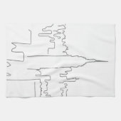 Minimale lijn New York City Theedoek (Horizontaal)